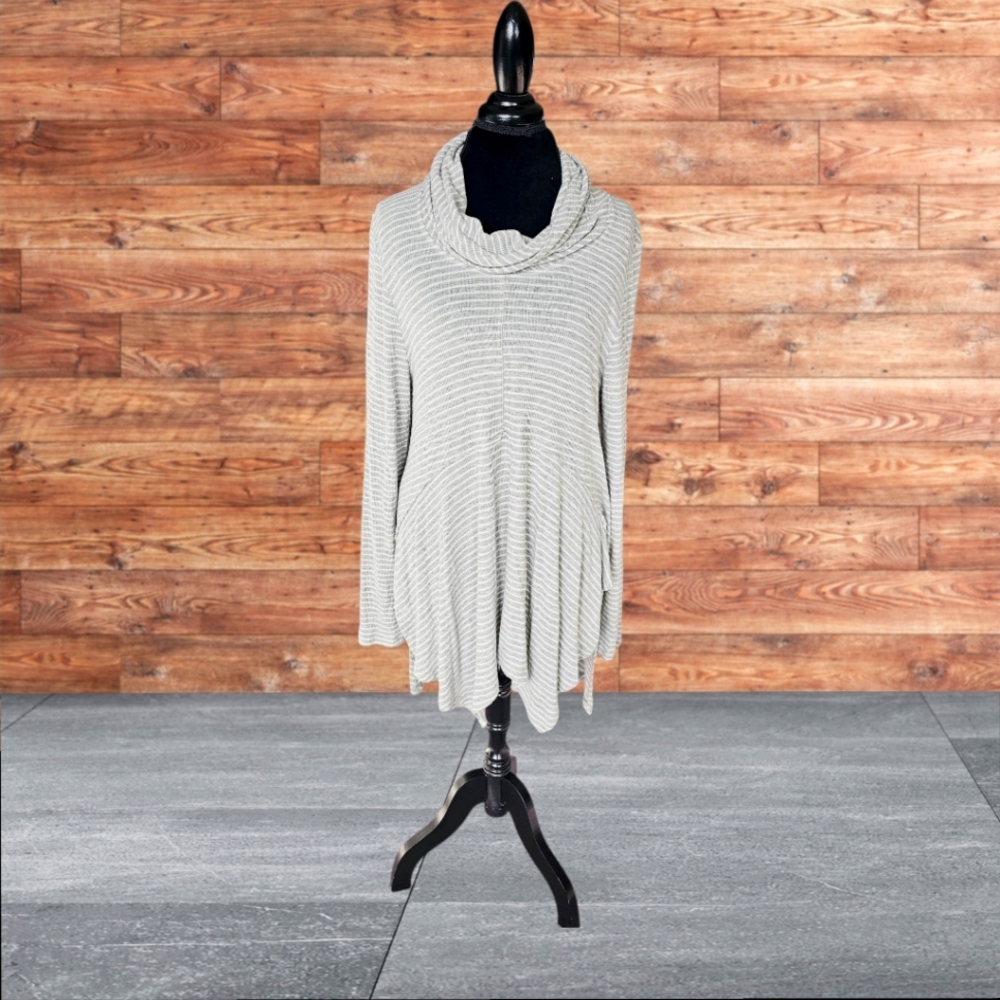 Knox Rose Gray Cowl Neck Sweater